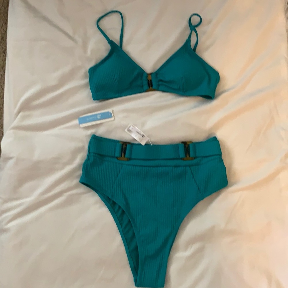 Cupshe NWT teal bikini